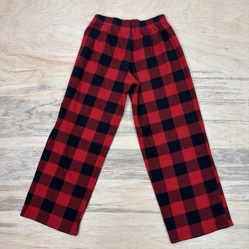 Wondershop Kids Flannel Red And Black Plaid Pajama Family Matching Pants Size 5 - Picture 3 of 7