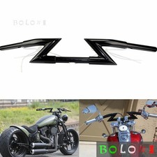 1" Z-Bar Handlebar For Harley Softail Dyna Sportster Cafe Racer Bobber Chopper