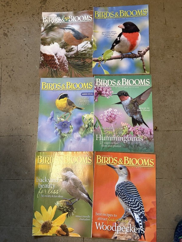 BIRDS & BLOOMS MAGAZINE-2009 Lot of 6