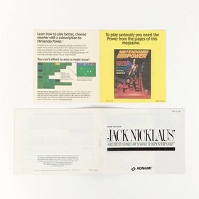 [] North American version Famicom NES Jack Nicklaus Major Chionship Golf Comes