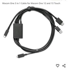 UNTESTED Wacom One 12/13T 3-in-1 cable ACK4490602Z OFFERS WELCOME