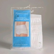 Sears Fundamentals Womens Size 8 Panties Briefs Acetate Tricot Fuller Cut 3 Pr