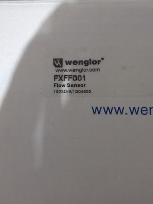 Wenglor FXF001 Industrial Flow Sensor New In Box