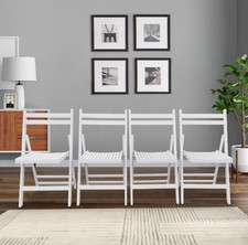 Furniture Slatted Wood Folding Special Event Chairs   US SHIPPED