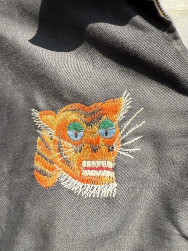 Vintage 60s Vietnam War Souvenir Jacket Pleiku 66-67 Stitched HTF - Picture 9 of 17
