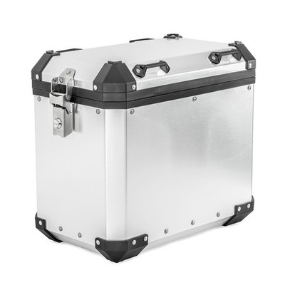Motorrad Alukoffer / Aluminium Seitenkoffer 45 Liter Bagtecs GX45 silber C-Ware