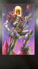 Cosmic Ghost Rider Comic Book Sized Art Print Johnny Desjardins 2025 NM