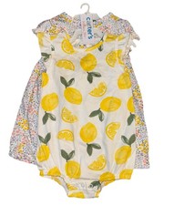 Just One You By Carter's 3Piece Set 12 months bodysuit Lemon Yellow NWT