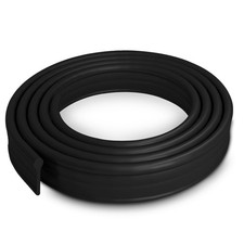 Black Bath Shower Enclosure Door Seal Strip Soft Rubber 19x1200mm UK