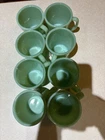 Fire-King Jadeite "D-handle" mugs 1948-51 Read Set Of 8