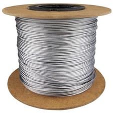 2 mm Thick Wire Rope Wire Cable - 50 metres / 164.04 ft - Galvanised Steel Rope