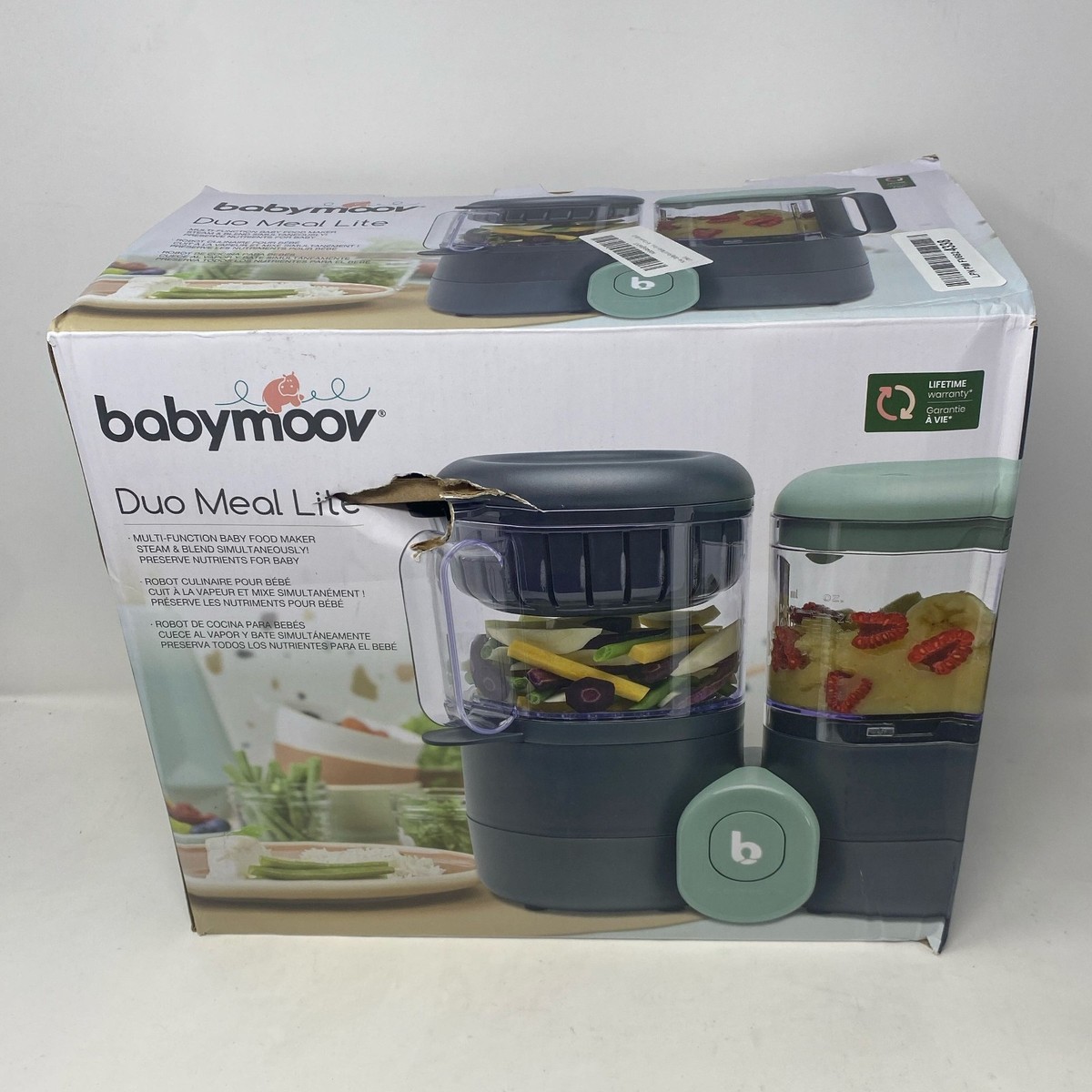 Babymoov Duo Meal Lite Baby Food Maker Dark Grey/Mint 68 oz for sale online  | eBay