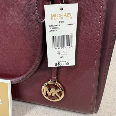 Michael Kors Hope Women's Satchel Bag, Large - 35T0GWXS3L (Red)