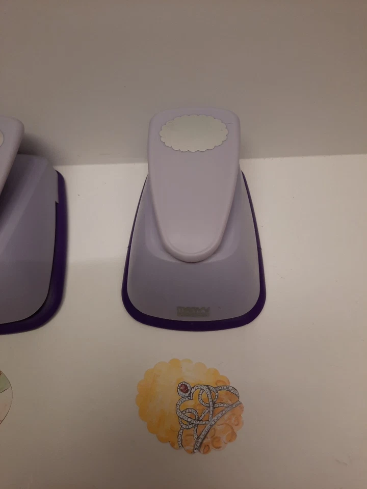 Lote De 3 Punzones De Papel Púrpura - 3 Marvy Uchida Muy Bonitos Usados Foto 4 de 4