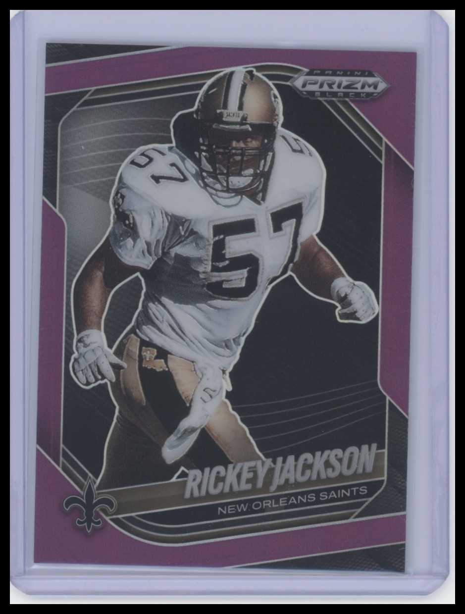 2025 Panini Prizm Black #95 Rickey Jackson Prizms Purple #/99