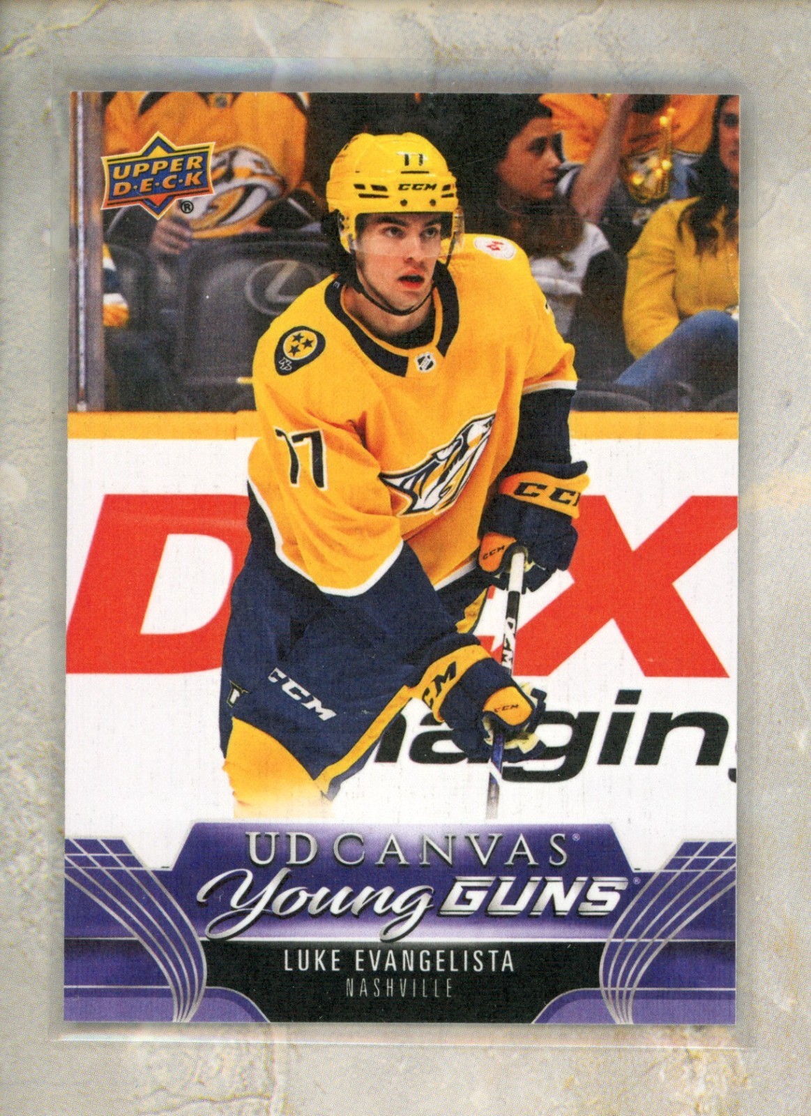 2023-24 Upper Deck UD Canvas Young Guns #C108 Luke Evangelista YG
