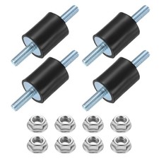 4Pcs M6 x 18mm Rubber Mounts, 25 x 20mm Rubber Vibration Isolator with Nuts