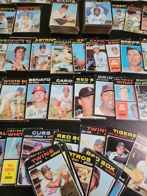 1971 Topps Baseball Cards - 142 Different Cards - W/ Juan Pizarro and More