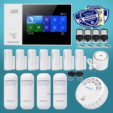 HOMSECUR Wireless WIFI 4G GSM RFID LCD Sistema di allarme antifurto Touch Screen