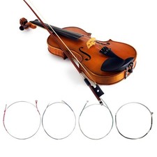 4Pcs Violin Strings Set Silver Stainless Steel Musical Instrument Accessories