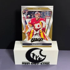 Dustin Wolf (Gold Script) -- 2025-26 Upper Deck MVP | #140 | Calgary Flames