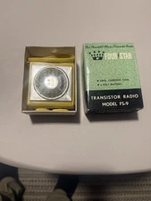 Vintage Four Star Transistor Radio FS-9 Original Box