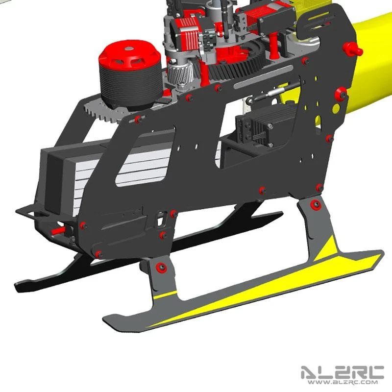 ALZRC Carbon Fiber Landing Skid Set For Devil 505FAST FBL 3D Fancy RC Helicopter - Image 3 of 3
