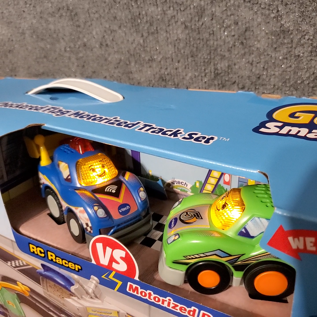 VTech Go! Go Smart Wheels Checkered Flag Motorized Track Set NEW