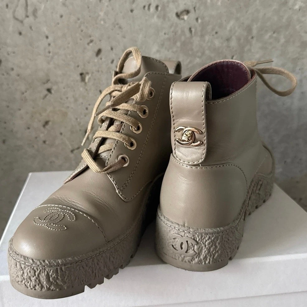 CHANEL Beige Boots for Women for sale | eBay