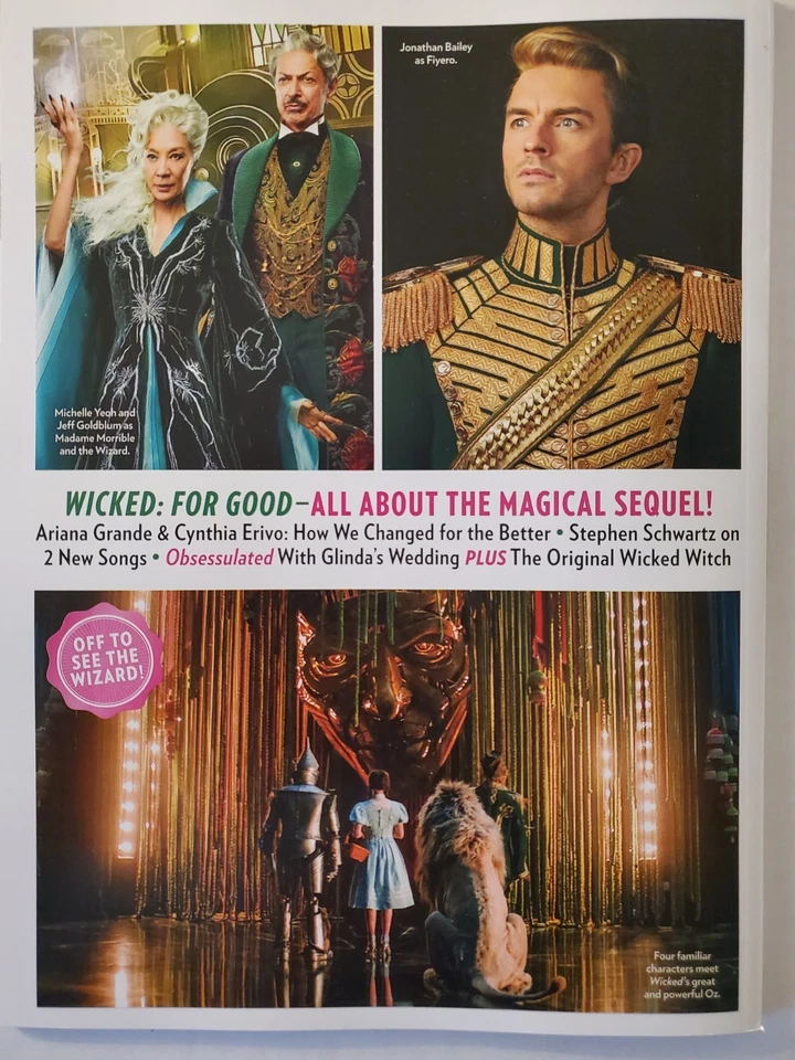SPECIAL EDITION PEOPLE WICKED FOR GOOD MAGAZINE THE CAST TALKS, NEW PHOTOS... - Image 2 of 2