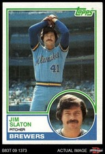 1983 Topps #114 Jim Slaton Brewers 7 - NM