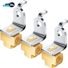 3 Pack 3 Way Female Brake Line Tee For 316 Inch Tube With Mounting Bracket.