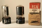 2- Vintage NOS RCA-Westinghouse 6W6GT Amplifier Guitar Audio Vacuum Tubes