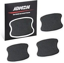 Car Door Handle Cup Scratch Protector, 4Pcs TPU Carbon Fiber Texture Door Bowl S