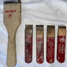 Vintage “Red Devil” Scraper Tool Handtool (LOT OF 5) FAST SHIPPING!