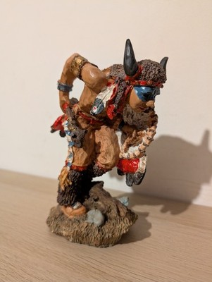 Indianer Indianer Krieger Tanz Figur Keramik Statue 6,5''