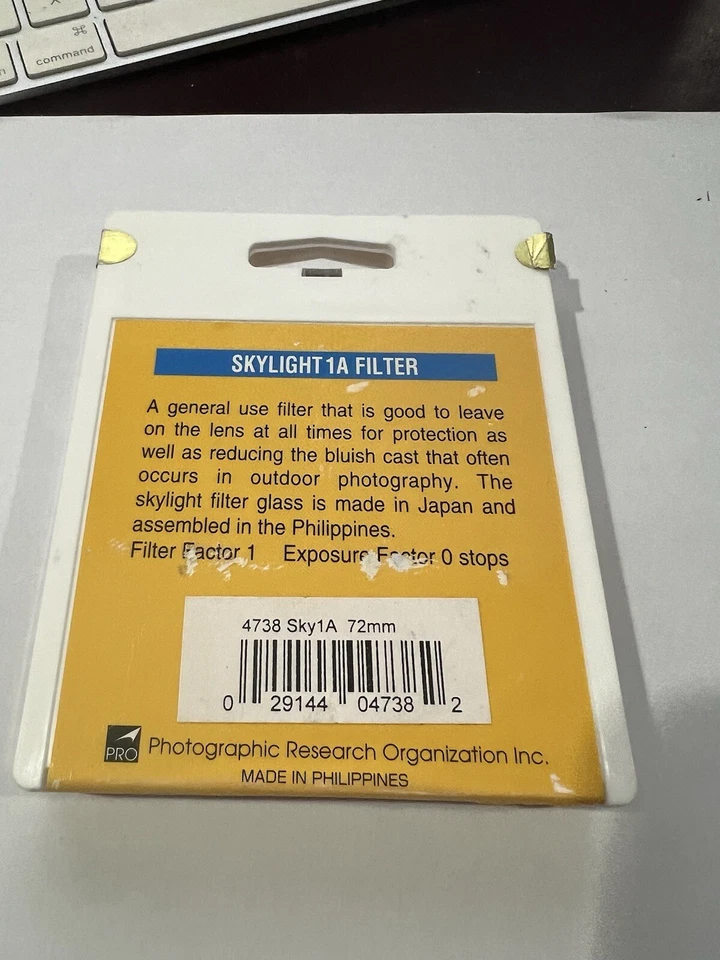 Promaster 72mm Skylight 1A Glass Lens Filter 72 mm ProMaster Precise  NEW - Image 2 of 2