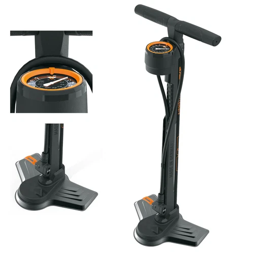 SKS Fahrrad Standpumpe Airmotion 12.0  schwarz Multi-Valve Manometer 12 Bar