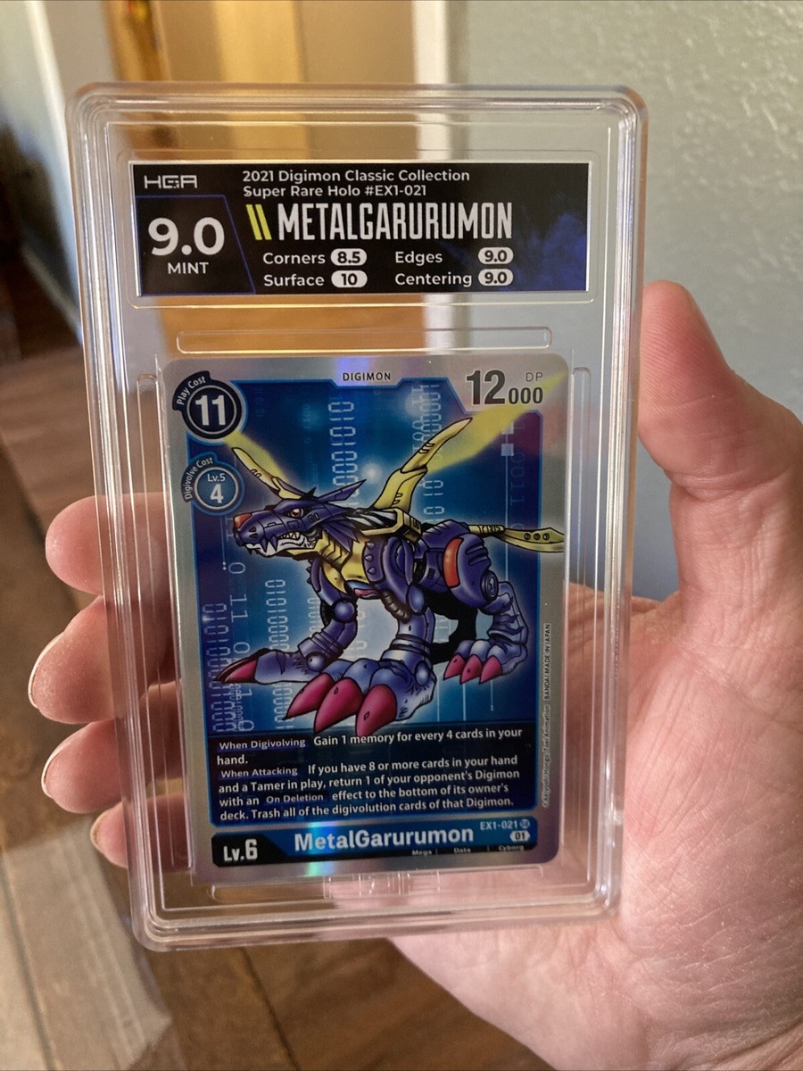 MetalGarurumon EX1-021 SR Digimon CCG TCG Classic Collection Graded 9.0 HGA  halo | eBay