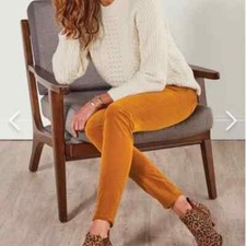 Soft Surroundings Corduroy Hight Rise Skinny Pants Pecan Womens Plus Size 24W