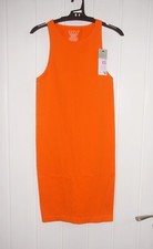 BNWT Primark Orange Seamless Bodycon Dress (Size XS)