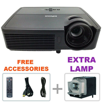 Infocus IN2124 Projektor DLP 3200 Ansi 3D 1080p HDMI W/Fernbedienung + Sehr Lamp