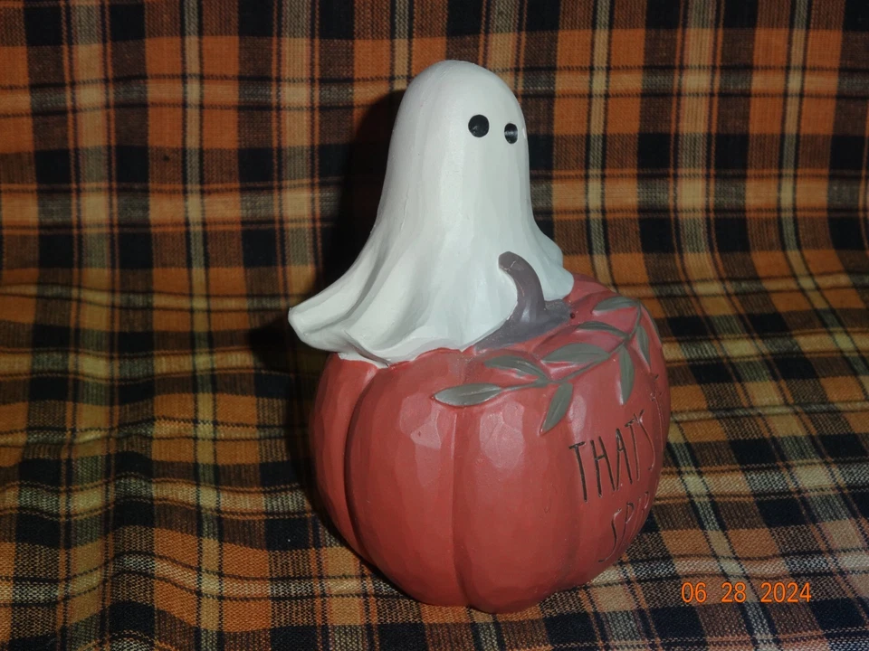 NUEVO CUBO DE FLORES "ESE ES EL ESPÍRITU" FANTASMA EN CALABAZA #226-13451 Foto 3 de 4