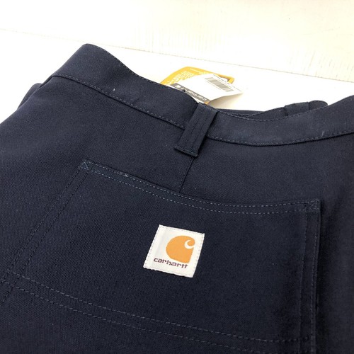 Carhartt Cargo Work Pants Mens 40 x 30 #103904 Navy Blue - Picture 2 of 8