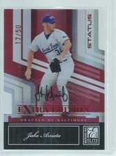 JAKE ARRIETA 2007 ELITE EXTRA EDITION STATUS DIE CUT AUTO PROSPECT #D 17/50