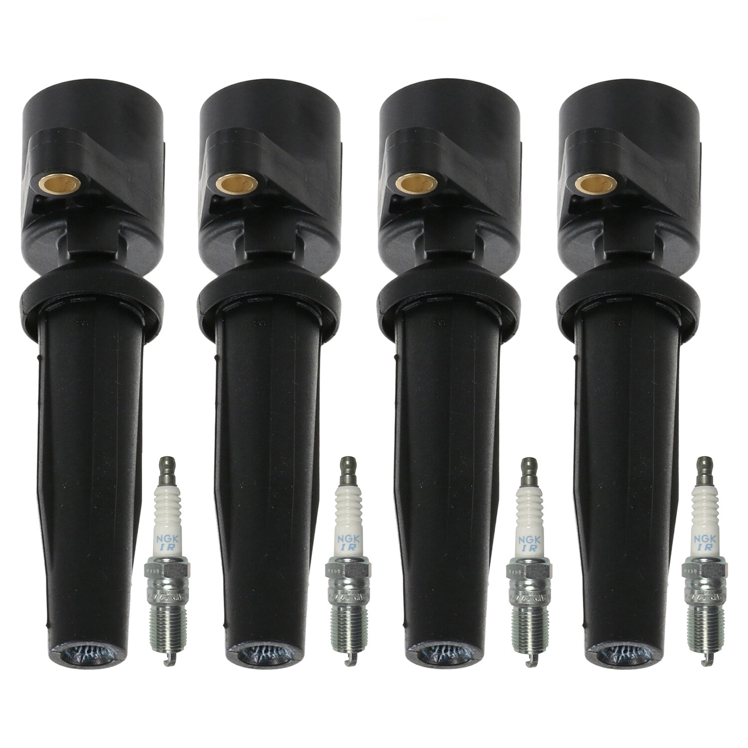 Bosch 4 Ignition Coil NGK 4 Laser Iridium Spark Plug Kit For 6 Tribute 2.3 L4