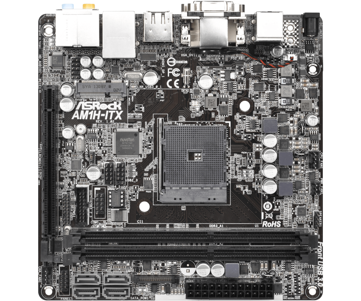 ASRock AM1H-ITX athlon5350 メモリー3点セット FOR ASROCK AM1H-ITX Mini ITX AMD DDR3 Socket AM1 Motherboard