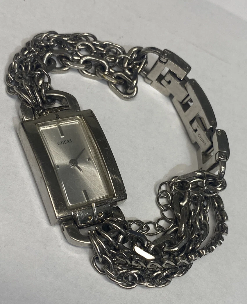 Guess chain link watch cheap