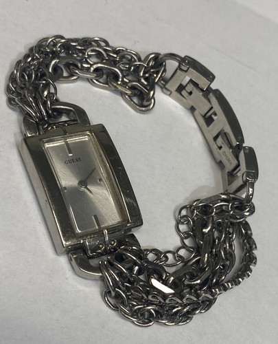 Orologio Donna Indovina Catena Maglia Bracciale Tono Argento Nuova Batteria Ottimo Cond - Foto 2 di 7