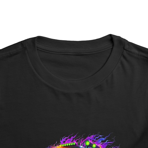 Vibrant Monster Truck Toddler Tee, Fun Kids Short Sleeve Shirt, Gift for Boys, - Picture 5 of 45